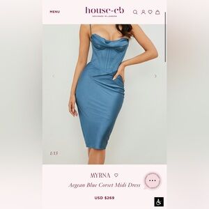 House of CB Blue Myrna dress